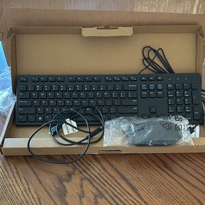 Dell Black Wired Keyboard with USB Connection